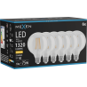 Mexen Vintis 6x LED vlákno žárovka E27, G95, 10W, Teplá - 2700K, 1320 lm, čirá - L157-E27-1027-00x06