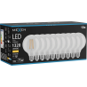 Mexen Vintis 10x Žárovka filament LED E27, G95, 10W, Teplá - 2700K, 1320 lm, čirá - L157-E27-1027-00x10