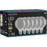 Mexen Vintis 6x Žárovka filament spirála LED E27, G95, 6W, Teplá - 2700K, 510 lm, kouřová - L167-E27-0627-70x06