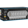 Mexen Vintis 10x žárovka filament spirála LED E27, G95, 6W, Teplá - 2700K, 510 lm, smoke - L167-E27-0627-70x10