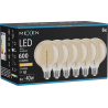 Mexen Vintis 6x Žárovka filament spirála LED E27, G95, 8W, Teplá - 2200K, 600 lm, amber - L167-E27-0822-50x06