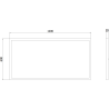 Mexen Brill-S stropní LED panel povrch 120 x 60 cm, 60W, Neutrální - 4000K, 7200 lm, bílý - L207-120-060-6040-20