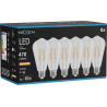 Mexen Vintis 6x žárovka filament LED E27, ST64, 4W, Teplá - 2200K, 470 lm, čirá - L152-E27-0422-00x06