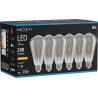 Mexen Vintis 6x LED vláknová žárovka E27, ST64, 4W, Teplá - 2200K, 300 lm, smoke - L152-E27-0422-70x06