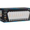 Mexen Vintis 10x Žárovka filament LED E27, ST64, 4W, Teplá - 2700K, 470 lm, čirá - L152-E27-0427-00x10