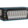 Mexen Vintis 10x žárovka filament LED E27, ST64, 4W, Teplá - 2700K, 300 lm, kouřová - L152-E27-0427-70x10