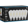 Mexen Vintis 6x Žárovka filament LED E27, ST64, 4W, Neutrální - 4000K, 470 lm, čirá - L152-E27-0440-00x06