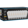 Mexen Vintis 10x LED žárovka filament E27, ST64, 6W, Teplá - 2200K, 720 lm, čirá - L152-E27-0622-00x10