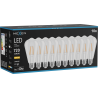Mexen Vintis 10x LED žárovka filament E27, ST64, 6W, Teplá - 2700K, 720 lm, čirá - L152-E27-0627-00x10