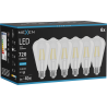 Mexen Vintis 6x žárovka filament LED E27, ST64, 6W, Studená - 6500K, 720 lm, čirá - L152-E27-0665-00x06