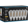 Mexen Vintis 6x filamentová žárovka LED E27, ST64, 8W, Teplá - 2200K, 600 lm, kouřová - L152-E27-0822-70x06