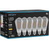 Mexen Vintis 6x žárovka filament LED E27, ST64, 8W, Teplá - 2700K, 680 lm, kouřová - L152-E27-0827-70x06