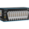 Mexen Vintis 10x žárovka filament LED E27, ST64, 8W, Teplá - 2700K, 680 lm, kouřová - L152-E27-0827-70x10