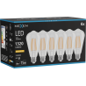 Mexen Vintis 6x LED filamentová žárovka E27, ST64, 10W, Teplá - 2200K, 1320 lm, čirá - L152-E27-1022-00x06