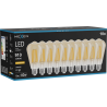 Mexen Vintis 10x filamentová LED žárovka E27, ST64, 10W, Teplá - 2200K, 910 lm, jantarová - L152-E27-1022-50x10