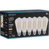 Mexen Vintis 6x LED filamentová žárovka E27, ST64, 10W, teplá - 2700K, 1320 lm, čirá - L152-E27-1027-00x06