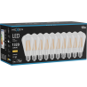 Mexen Vintis 10x žárovka filament LED E27, ST64, 10W, Teplá - 2700K, 1320 lm, čirá - L152-E27-1027-00x10
