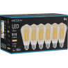 Mexen Vintis 6x žárovka filament LED E27, ST64, 10W, Teplá - 2700K, 910 lm, jantarová - L152-E27-1027-50x06
