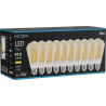 Mexen Vintis 10x LED filamentová žárovka E27, ST64, 10W, Teplá - 2700K, 910 lm, jantarová - L152-E27-1027-50x10