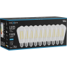Mexen Vintis 10x žárovka filament LED E27, ST64, 10W, Studená - 6500K, 1320 lm, čirá - L152-E27-1040-00x10
