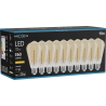 Mexen Vintis 10x Žárovka filament spirála LED E27, ST64, 4W, Teplá - 2200K, 360 lm, jantarová - L162-E27-0422-50x10