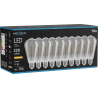 Mexen Vintis 10x žárovka filament spirála LED E27, ST64, 4W, Teplá - 2200K, 220 lm, smoke - L162-E27-0422-70x10