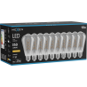 Mexen Vintis 10x žárovka filament spirála LED E27, ST64, 6W, Teplá - 2200K, 350 lm, kouřová - L162-E27-0622-70x10