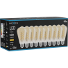 Mexen Vintis 10x žárovka filament spirála LED E27, ST64, 6W, Teplá - 2700K, 530 lm, amber - L162-E27-0627-50x10