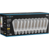 Mexen Vintis 10x žárovka filament spirála LED E27, ST64, 6W, Teplá - 2700K, 510 lm, smoke - L162-E27-0627-70x10
