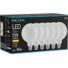Mexen Vintis 6x Žárovka filament LED E27, G125, 6W, Teplá - 2700K, 720 lm, clear - L158-E27-0627-00x06