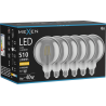 Mexen Vintis 6x žárovka filament LED E27, G125, 6W, Teplá - 2700K, 510 lm, kouřová - L158-E27-0627-70x06