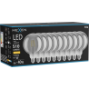 Mexen Vintis 10x žárovka filament LED E27, G125, 6W, Teplá - 2700K, 510 lm, kouřová - L158-E27-0627-70x10