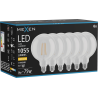 Mexen Vintis 6x LED žárovka filament E27, G125, 8W, Teplá - 2700K, 1055 lm, čirá - L158-E27-0827-00x06