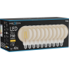 Mexen Vintis 10x Žárovka filament LED E27, G125, 8W, Teplá - 2700K, 750 lm, jantarová - L158-E27-0827-50x10