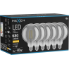 Mexen Vintis 6x žárovka filament LED E27, G125, 8W, Teplá - 2700K, 680 lm, kouřová - L158-E27-0827-70x06