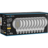 Mexen Vintis 10x Žárovka filament LED E27, G125, 8W, Teplá - 2700K, 680 lm, kouřová - L158-E27-0827-70x10