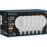 Mexen Vintis 6x Žárovka filament LED E27, G125, 10W, Teplá - 2700K, 1320 lm, čirá - L158-E27-1027-00x06