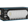 Mexen Vintis 10x žárovka filament LED E27, G125, 10W, Neutrální - 4000K, 1320 lm, čirá - L158-E27-1040-00x10