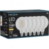 Mexen Vintis 6x žárovka filament LED E27, G125, 12W, Teplá - 2700K, 1560 lm, čirá - L158-E27-1227-00x06
