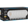 Mexen Vintis 10x žárovka filament LED E27, G125, 12W, Teplá - 2700K, 1560 lm, čirá - L158-E27-1227-00x10