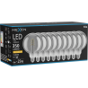 Mexen Vintis 10x Žárovka filament spirála LED E27, G125, 6W, Teplá - 2200K, 350 lm, smoke - L168-E27-0622-70x10