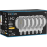 Mexen Vintis 6x žárovka filament spirála LED E27, G125, 8W, Teplá - 2200K, 450 lm, kouřová - L168-E27-0822-70x06