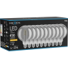 Mexen Vintis 10x Žárovka filament spirála LED E27, G125, 8W, Teplá - 2200K, 450 lm, kouřová - L168-E27-0822-70x10