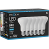 Mexen Nova 6x Žárovka LED E27, R63, 8W, Studená - 6500K, 840 lm - L104-E27-0865-01x06