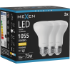 Mexen Nova 3x LED žárovka E27, R63, 10W, Teplá - 3000K, 1055 lm - L104-E27-1030-01x03