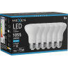 Mexen Nova 6x LED žárovka E27, R63, 10W, Studená - 6500K, 1055 lm - L104-E27-1065-01x06