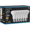 Mexen Nova 6x Žárovka LED E27, R63, 12W, Teplá - 3000K, 1260 lm - L104-E27-1230-01x06
