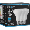 Mexen Nova 3x LED žárovka E27, R80, 15W, Studená - 6500K, 1575 lm - L105-E27-1565-01x03
