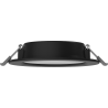 Mexen LDRR vestavěný LED stropní panel downlight fi 12 cm, 6W, Neutrální - 4000K, 390 lm, černá - L210-012-0640-70