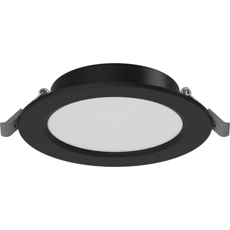 Mexen LDRR vestavěný LED stropní panel downlight fi 12 cm, 6W, Neutrální - 4000K, 390 lm, černá - L210-012-0640-70